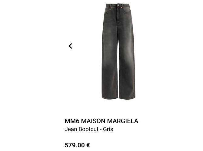 Maison Martin Margiela Jeans asimétricos Maison Margiela Gris - vista 9