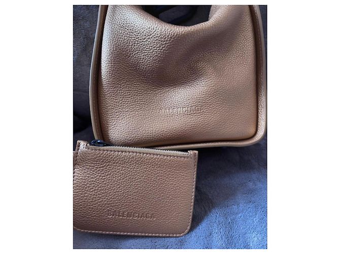 Borsa in pelle Balenciaga con pochette D'oro - vista 2