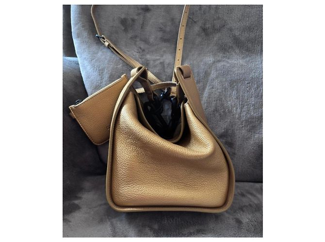 Borsa in pelle Balenciaga con pochette D'oro - vista 4
