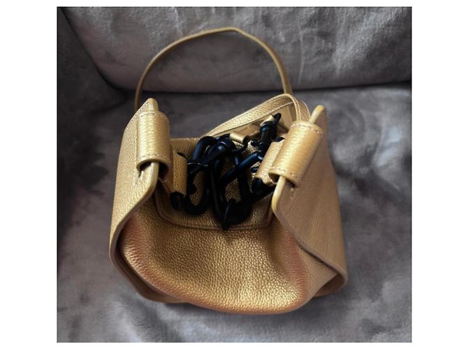 Borsa in pelle Balenciaga con pochette D'oro - vista 5