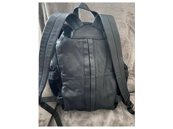 Zaino Marti di Alexander Wang in suede nero e pelle - vista 3