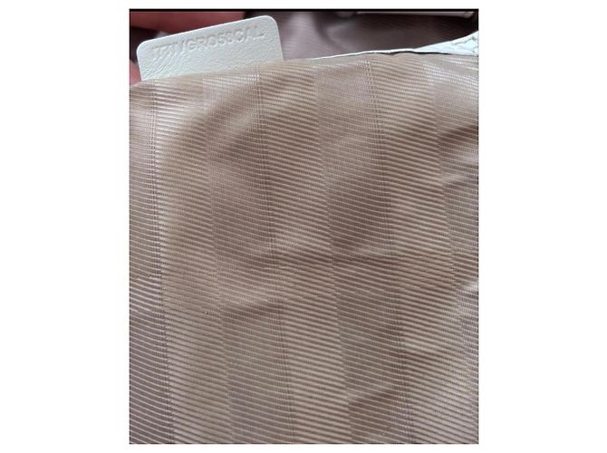 Borsa Burberry Orchard Tote Messenger Bag 2Way in pelle Bianco - vista 11
