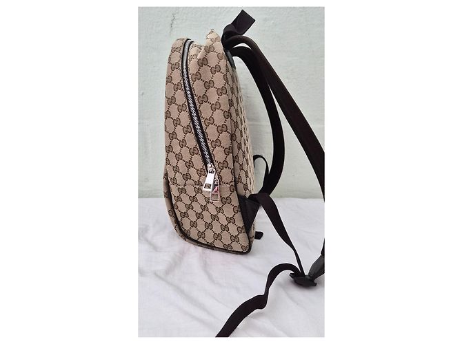 Gucci Top-Zip Rucksack Beige - Ansicht 7