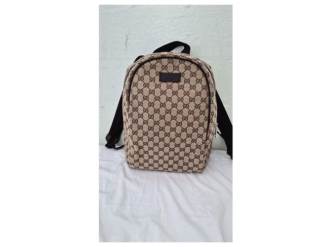 Gucci Top-Zip Rucksack Beige - Ansicht 8