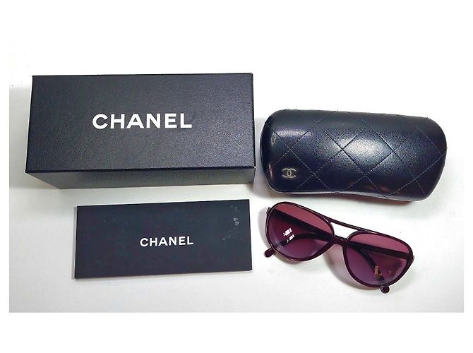 Chanel Aviator Sonnenbrille in Bordeaux - Ansicht 7