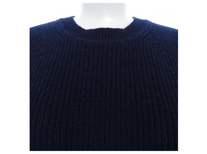 Kaschmir-Strickwaren Hermès 3E2603D1 Größe 36 Blau Marineblau - Ansicht 5