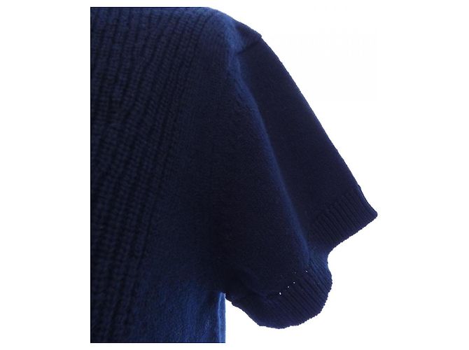 Kaschmir-Strickwaren Hermès 3E2603D1 Größe 36 Blau Marineblau - Ansicht 6