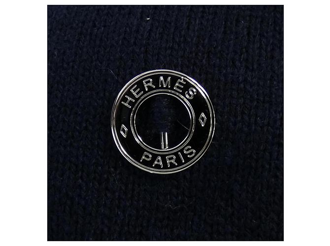 Kaschmir-Strickwaren Hermès 3E2603D1 Größe 36 Blau Marineblau - Ansicht 7