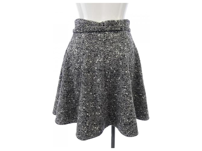 Falda Christian Dior Negro Blanco - vista 2