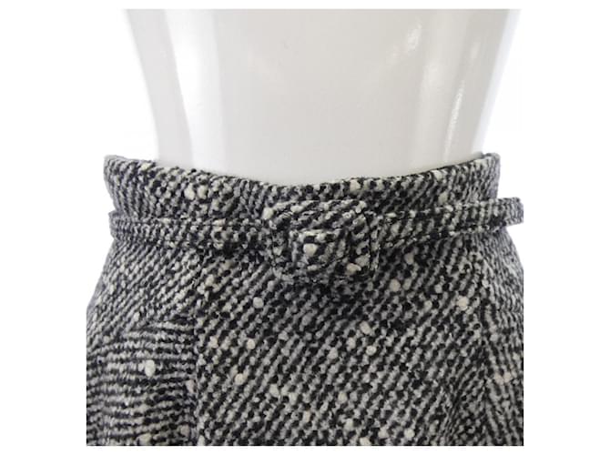 Falda Christian Dior Negro Blanco - vista 5