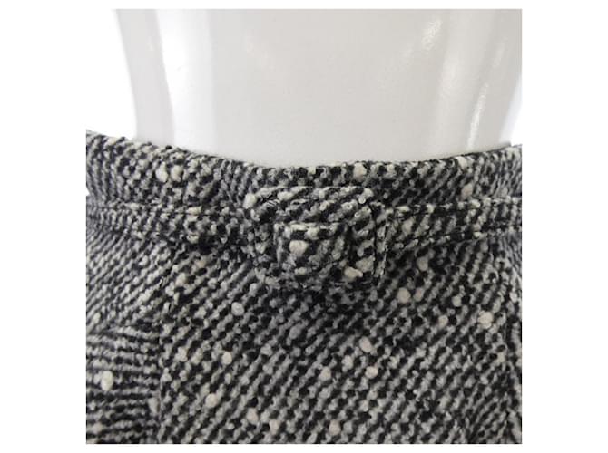 Falda Christian Dior Negro Blanco - vista 7