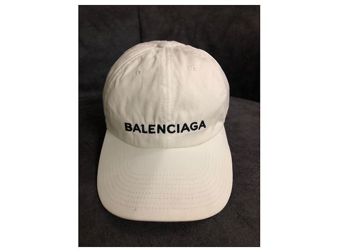 Cappellino da baseball con logo Balenciaga Bianco - vista 2
