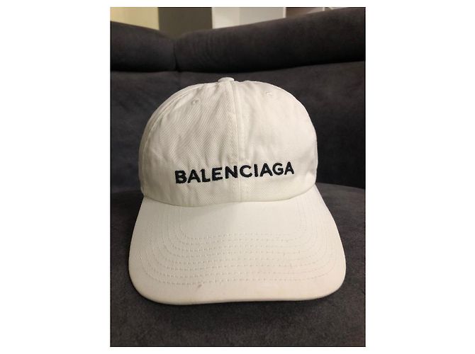 Cappellino da baseball con logo Balenciaga Bianco - vista 3