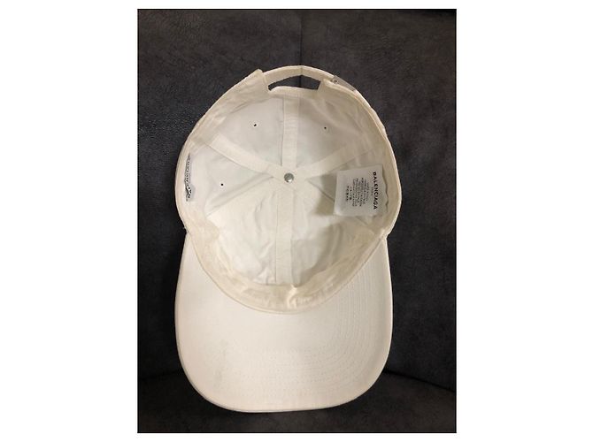 Cappellino da baseball con logo Balenciaga Bianco - vista 4