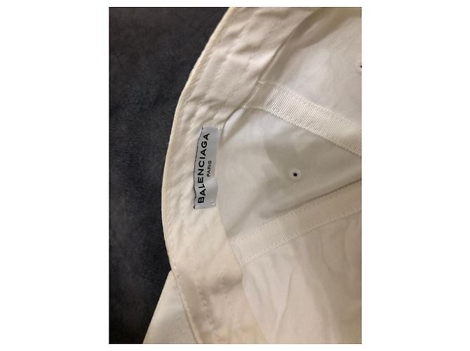 Cappellino da baseball con logo Balenciaga Bianco - vista 5