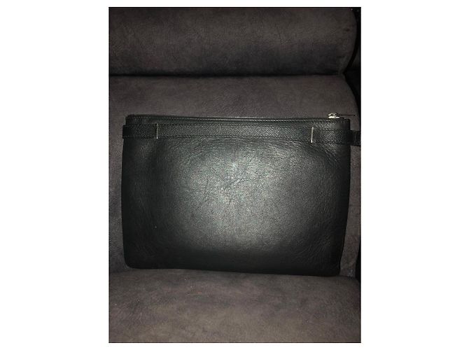 Pochette in pelle nera Balenciaga Nero - vista 2