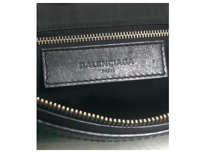 Pochette in pelle nera Balenciaga Nero - vista 5