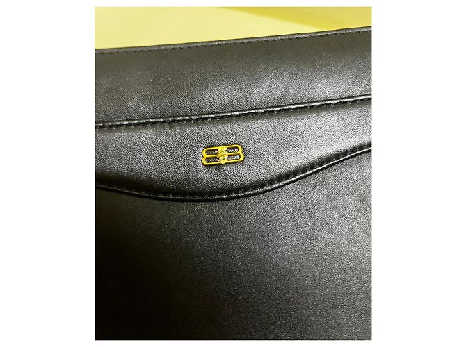 Borsa Clutch BB in pelle nera Balenciaga Nero - vista 3