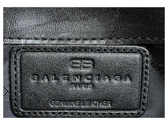 Borsa Clutch BB in pelle nera Balenciaga Nero - vista 8