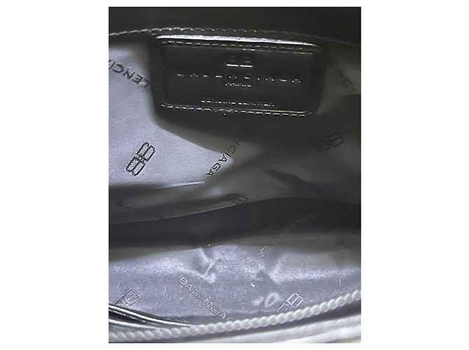 Borsa Clutch BB in pelle nera Balenciaga Nero - vista 9