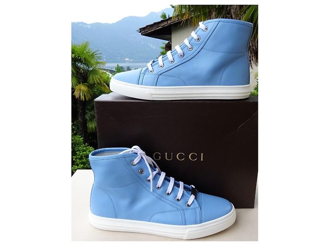 Gucci Originale und Neue Lederschuhe Größe 38,5-39 Blau - Ansicht 11