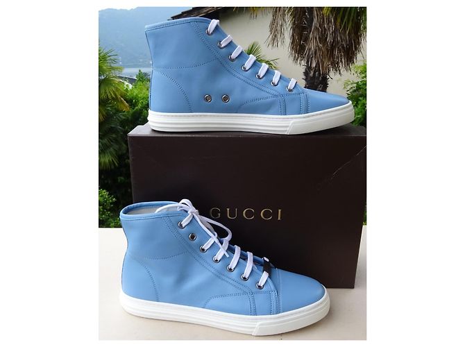 Gucci Originale und Neue Lederschuhe Größe 38,5-39 Blau - Ansicht 12