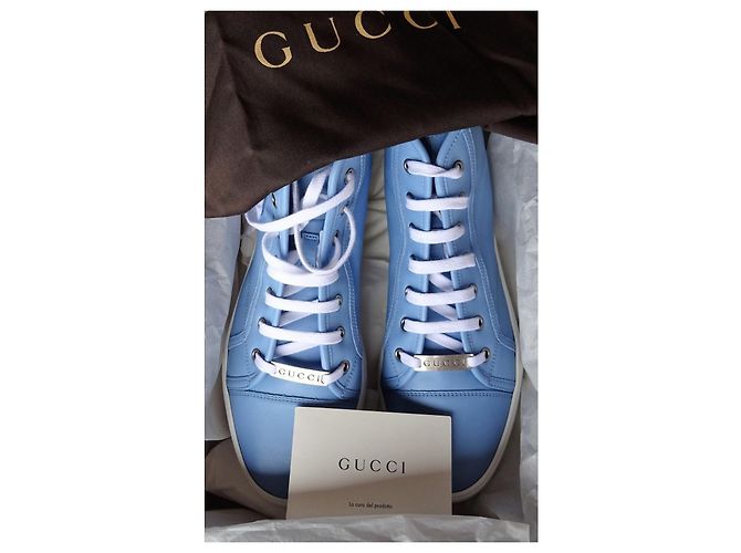 Gucci Originale und Neue Lederschuhe Größe 38,5-39 Blau - Ansicht 15