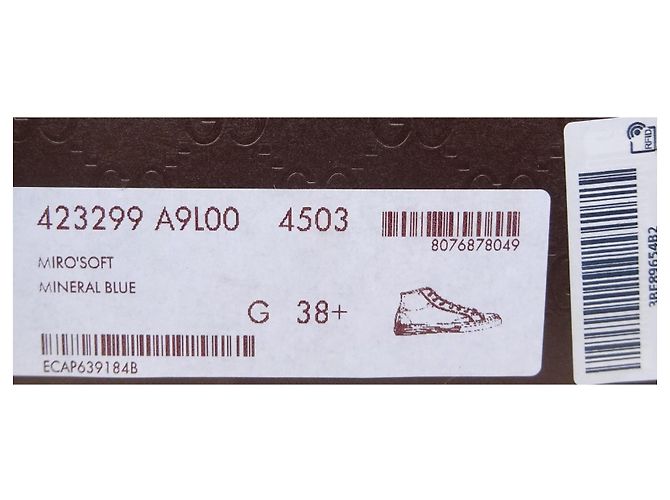 Gucci Originale und Neue Lederschuhe Größe 38,5-39 Blau - Ansicht 16