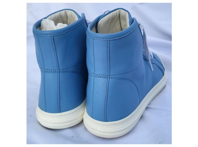 Gucci Originale und Neue Lederschuhe Größe 38,5-39 Blau - Ansicht 5
