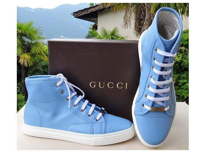 Gucci Originale und Neue Lederschuhe Größe 38,5-39 Blau - Ansicht 9