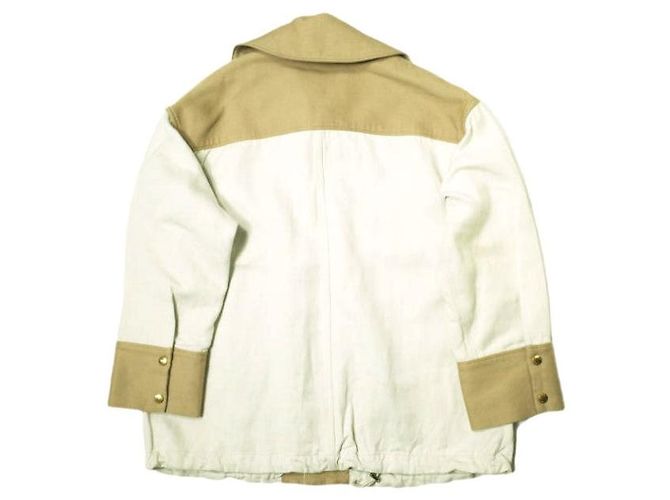 Autre Marque Chaqueta de algodón y lino ASTRAET Blanco Blanco roto - vista 2
