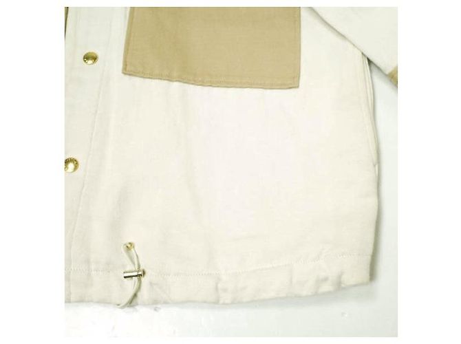 Autre Marque Chaqueta de algodón y lino ASTRAET Blanco Blanco roto - vista 6