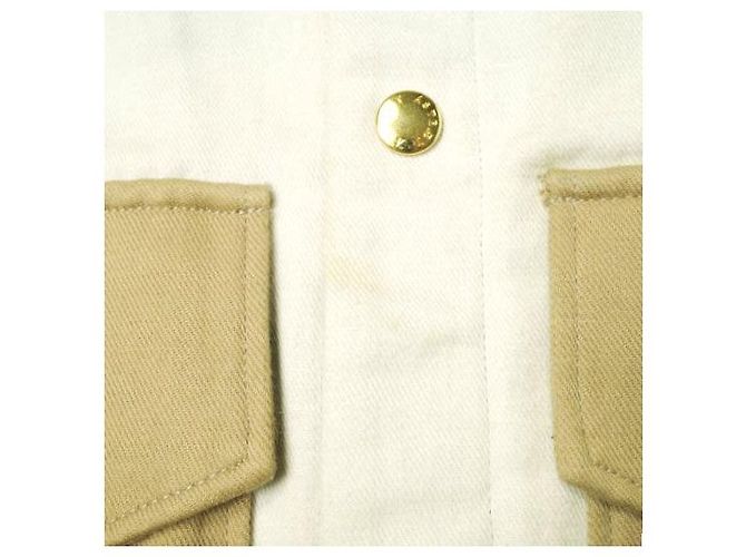Autre Marque Chaqueta de algodón y lino ASTRAET Blanco Blanco roto - vista 7