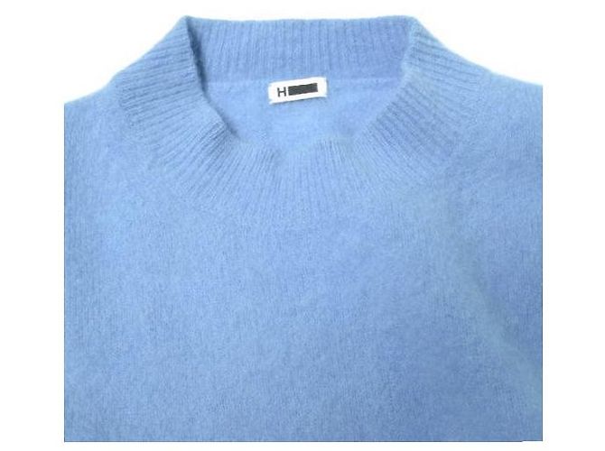 Autre Marque H BEAUTY&YOUTH Pullover aus Wolle und Kaschmir Blau Türkis - Ansicht 5