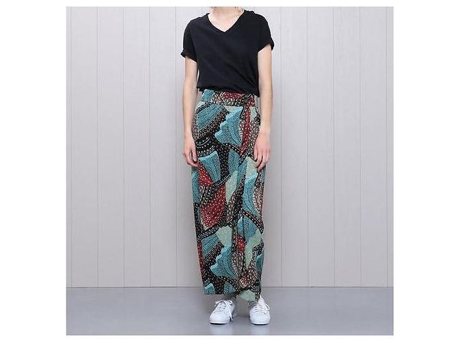 Autre Marque FALDA DE POLIÉSTER CON ESTAMPADO PATCHWORK H BEAUTY&YOUTH Multicolor - vista 3