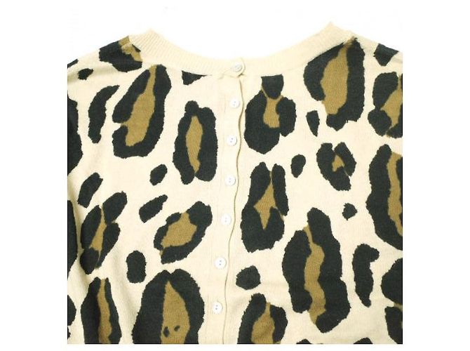 Autre Marque Cárdigan de algodón tricotado 2 en 1 Dahlia Beige - vista 7