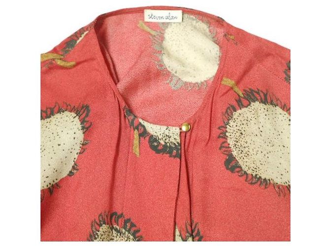 Autre Marque Steven Alan LIBERTY PRINT SONNENBLUME Einteiler Rot - Ansicht 5