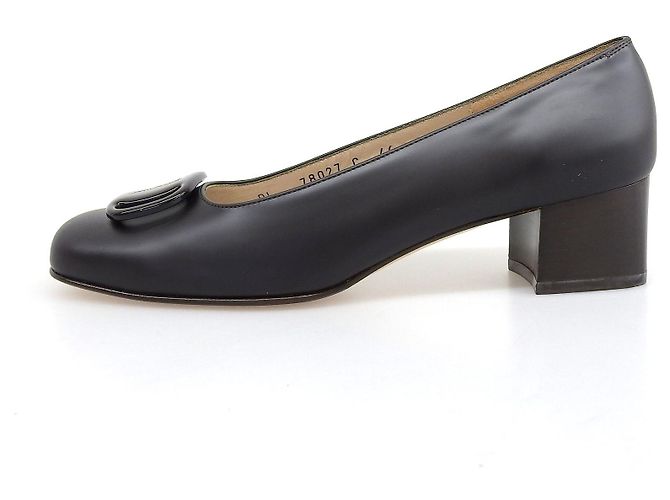 Pumps in pelle Vala di Salvatore Ferragamo Bronzo Marrone scuro - vista 4