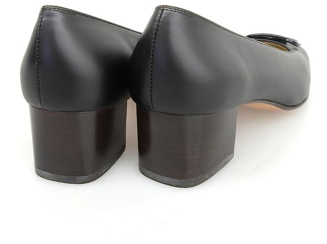 Pumps in pelle Vala di Salvatore Ferragamo Bronzo Marrone scuro - vista 5
