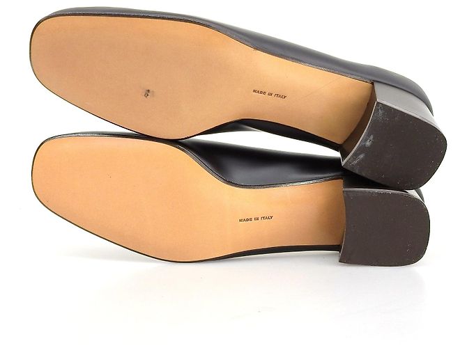 Pumps in pelle Vala di Salvatore Ferragamo Bronzo Marrone scuro - vista 6