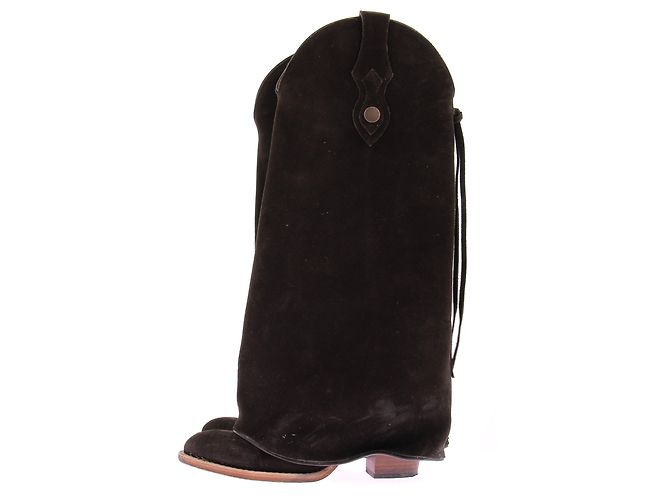 Isabel Marant Pour H&M Botas western de ante marrón oscuro Castaño - vista 3