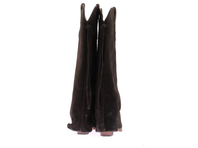 Isabel Marant Pour H&M Botas western de ante marrón oscuro Castaño - vista 5