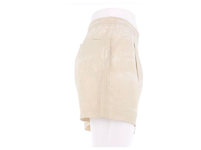 Prada Beiger Shorts mit Palmen aus Leinen - Ansicht 3