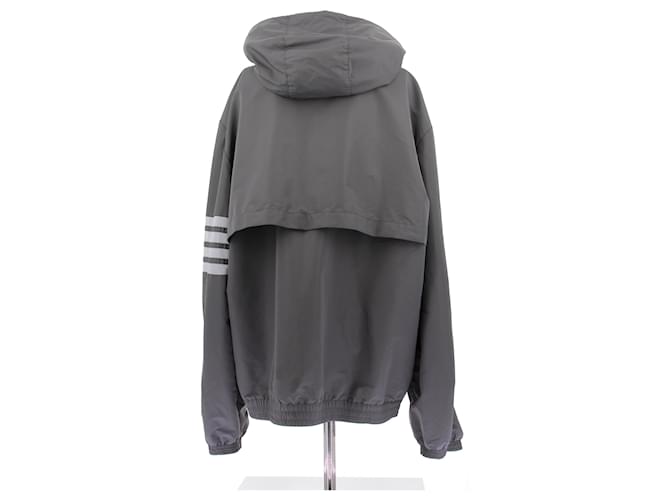 Thom Browne Windbreaker Grau Polyester - Ansicht 2