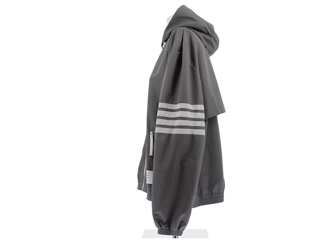 Thom Browne Windbreaker Grau Polyester - Ansicht 4