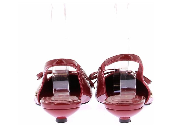 Anine Bing Slingbacks "Zoey" rouges - view 4