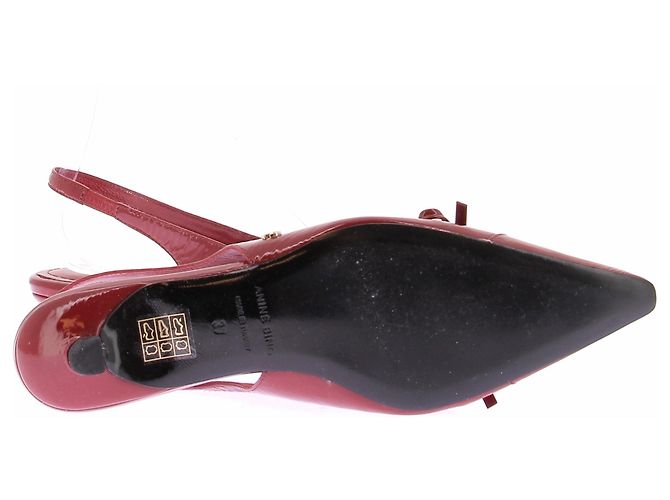 Anine Bing Slingbacks "Zoey" rouges - view 7