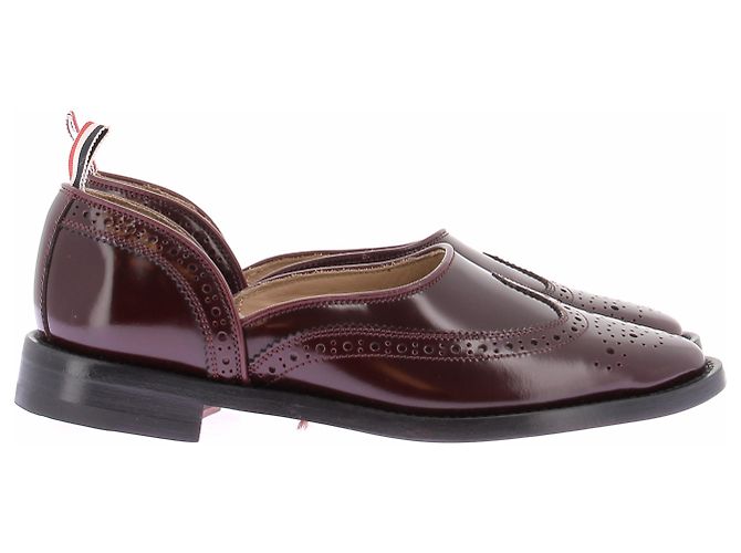 Thom Browne Sandali "slip-on" bordeaux in pelle verniciata Bordò - vista 2