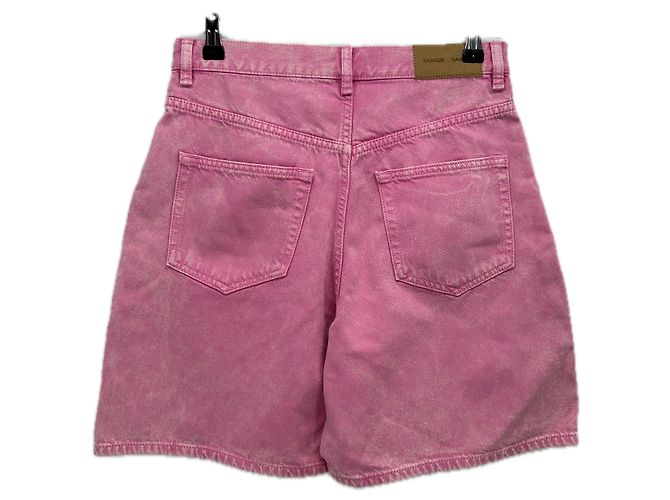 Short en jean rose Samsoe & Samsoe - vue 2