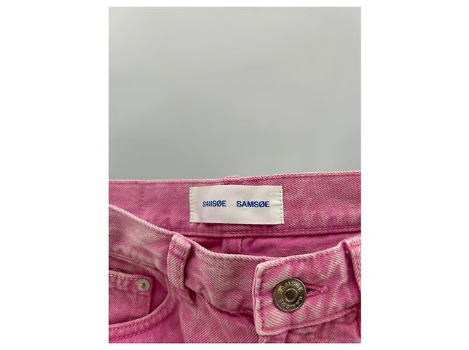 Short en jean rose Samsoe & Samsoe - vue 3
